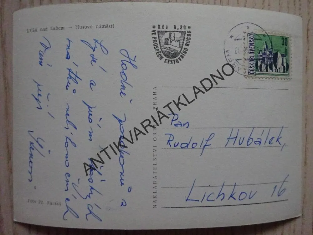 LYSÁ NAD LABEM, HUSOVO NÁMĚSTÍ, OKRES NYMBURK