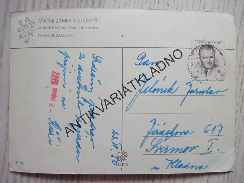 STÁTNÍ ZÁMEK LITOMYŠL, 1950, OKRES SVITAVY