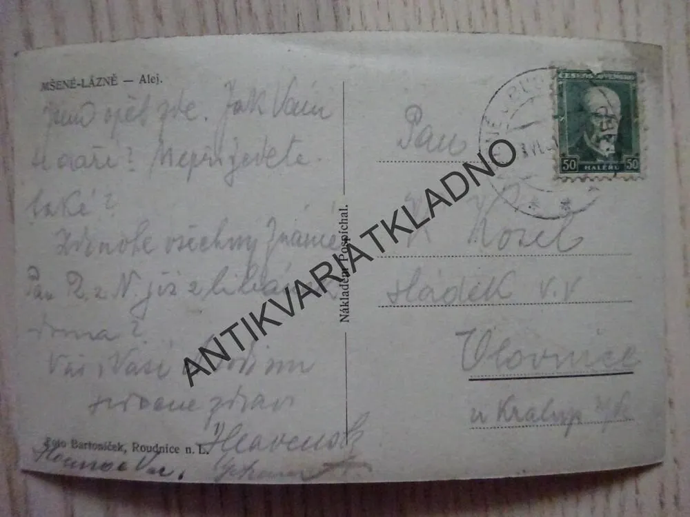 MŠENÉ LÁZNĚ, ALEJ, OKRES LITOMĚŘICE