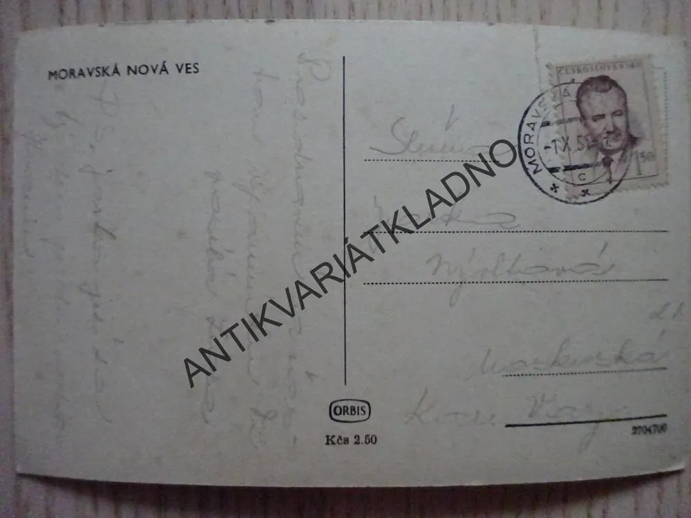 MORAVSKÁ NOVÁ VES, 1951, OKRES BŘECLAV