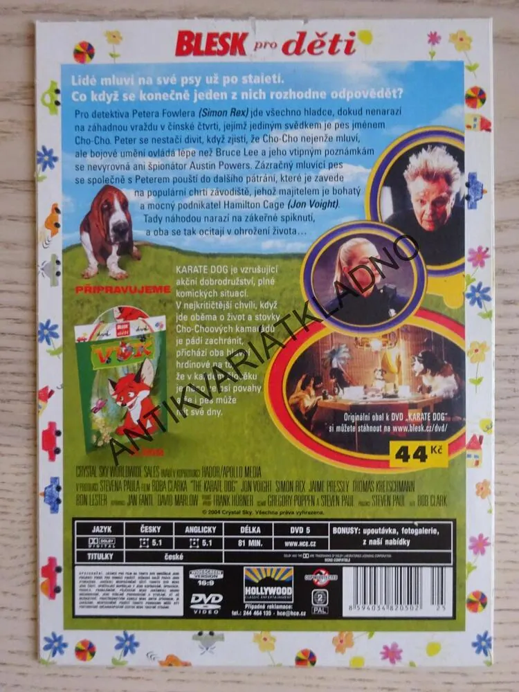 KARATE DOG, DVD FILM 