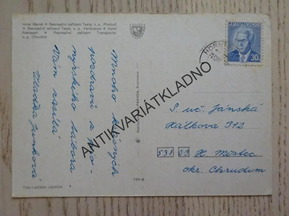 BRADLO, REKREAČNÍ OBLAST, HOTEL MAREŠ, REKREAČNÍ ZAŘÍZENÍ TESLA, PŘELOUČ A PARDUBICE, HOTEL REKREANT, OKRES JIHLAVA