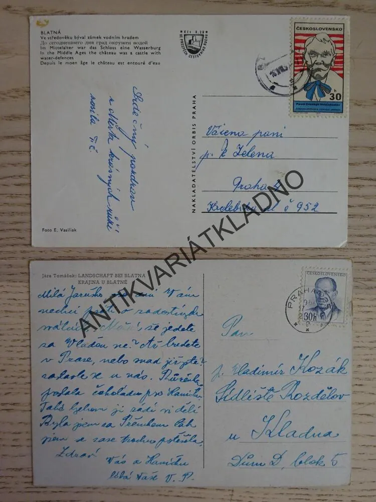BLATNÁ, JÁRA TOMÁŠEK, KRAJINA U BLATNÉ, OKRES STRAKONICE, 2 KUSY