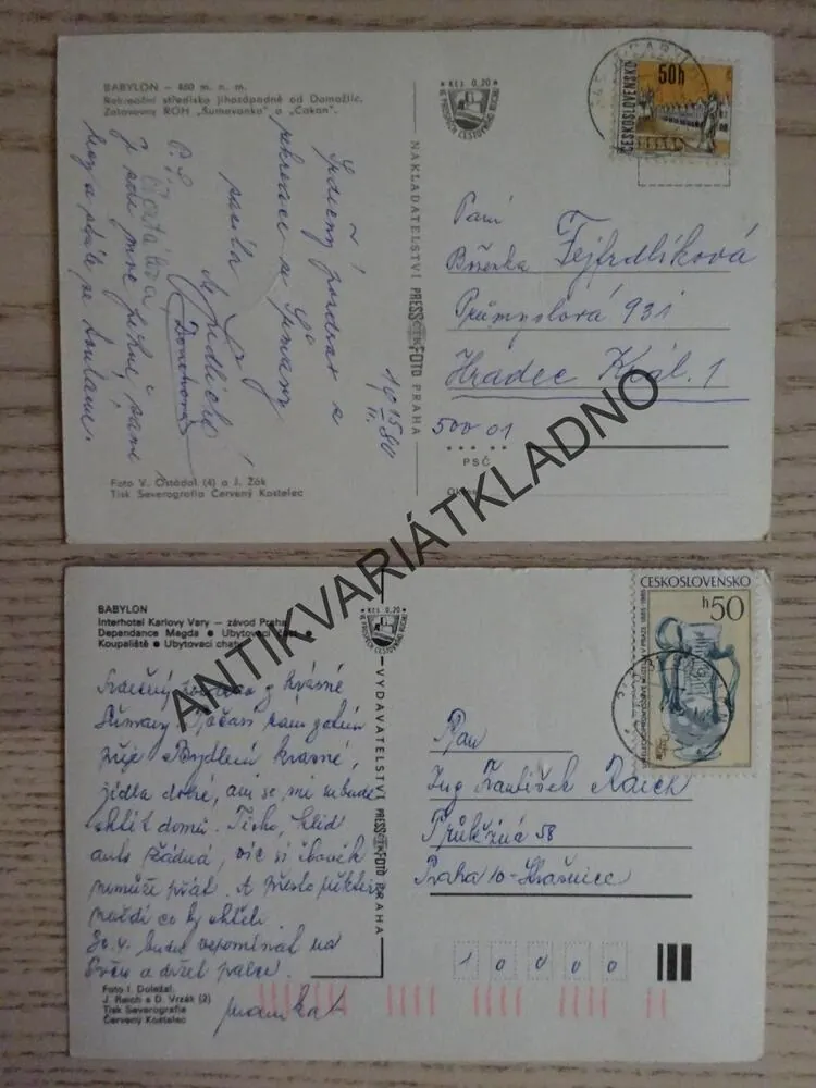HOTEL PRAHA BABYLON, REKREAČNÍ STŘEDISKO NEDALEKO OD DOMAŽLIC, DOMAŽLICE, 2 KUSY