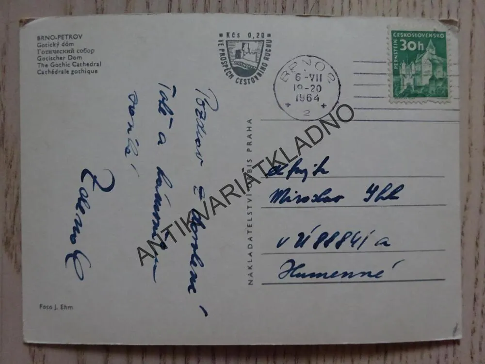 BRNO, PETROV, GOTICKÝ DÓM, GOTIKA, 1964