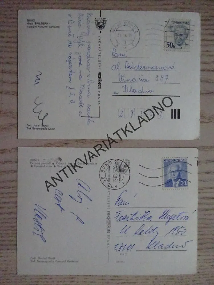 BRNO, HRAD ŠPILBERK, 2 KUSY