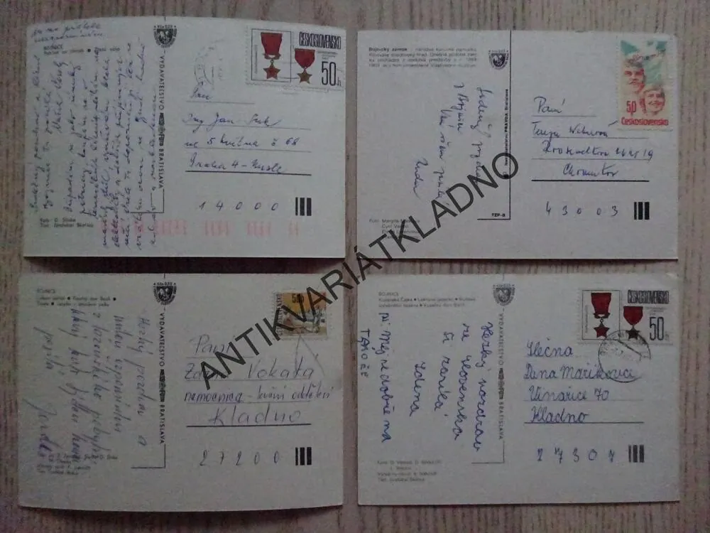 ZÁMEK BOJNICE, SLOVENSKO, 4 KUSY