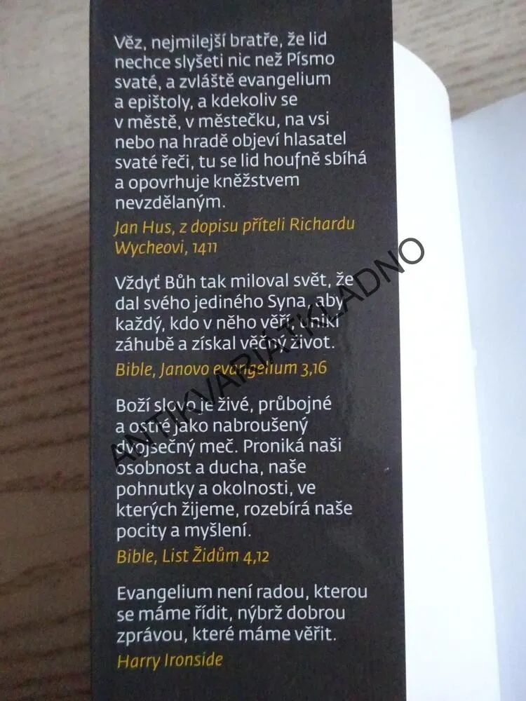 BIBLE, NOVÝ ZÁKON, **an