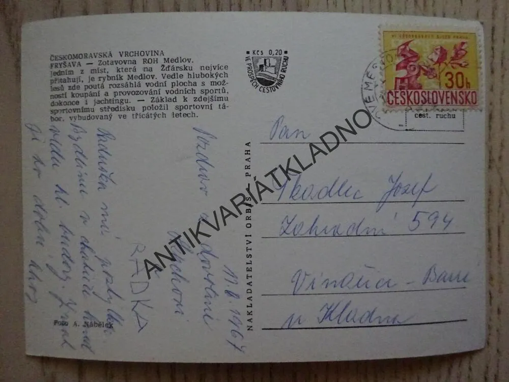 ČESKOMORAVSKÁ VRCHOVINA, FRYŠAVA, OKRES ŽĎÁR NAD SÁZAVOU