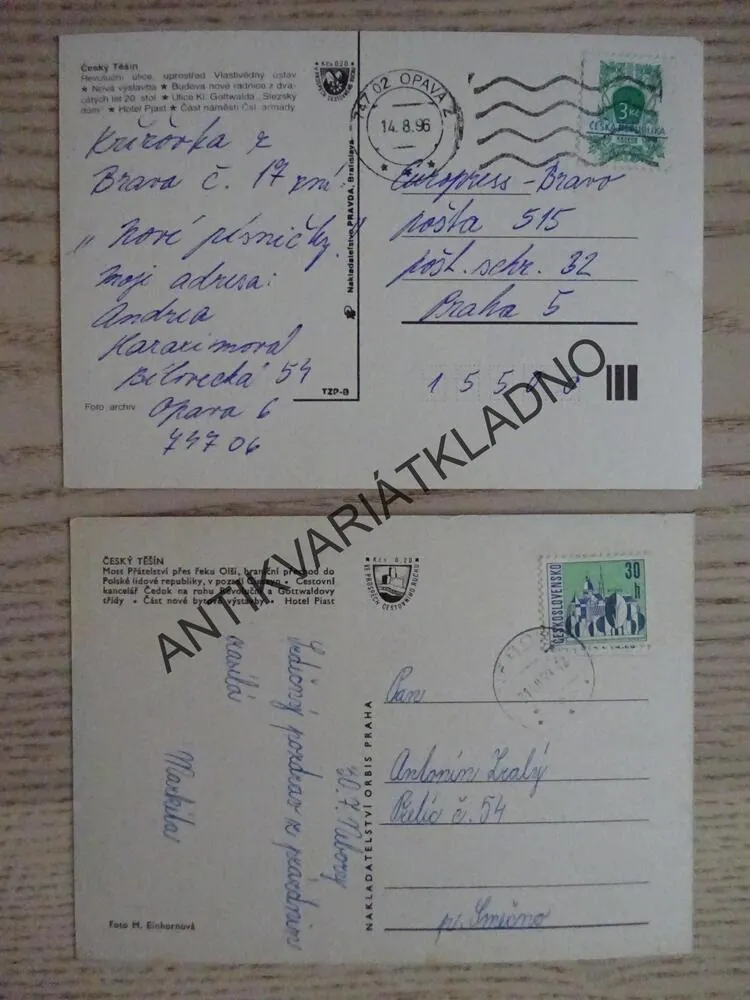 ČESKÝ TĚŠÍN, OKRES KARVINÁ, 2 KUSY