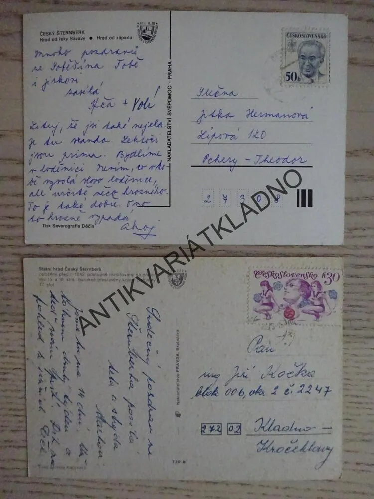 ČESKÝ ŠTERNBERK, OKRES BENEŠOV, 2 KUSY