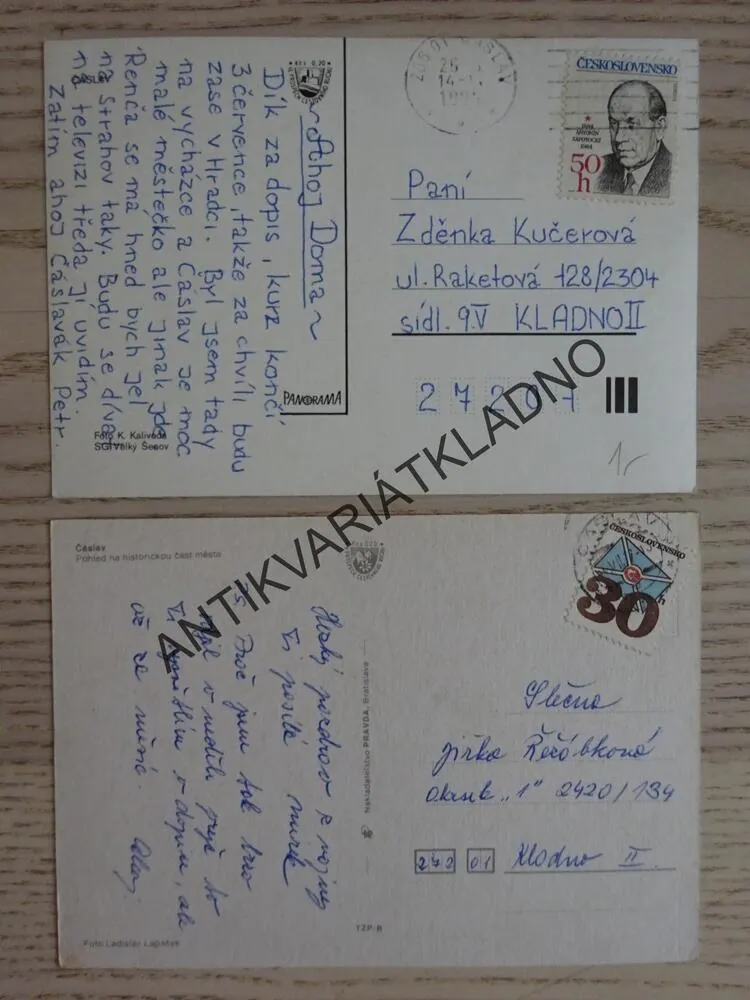 ČÁSLAV, OKRES KUTNÁ HORA, 2 KUSY