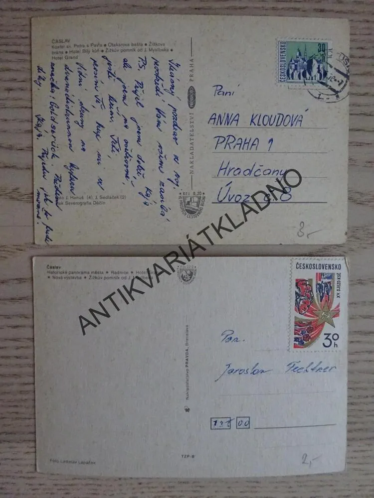 ČÁSLAV, OKRES KUTNÁ HORA, 2 KUSY