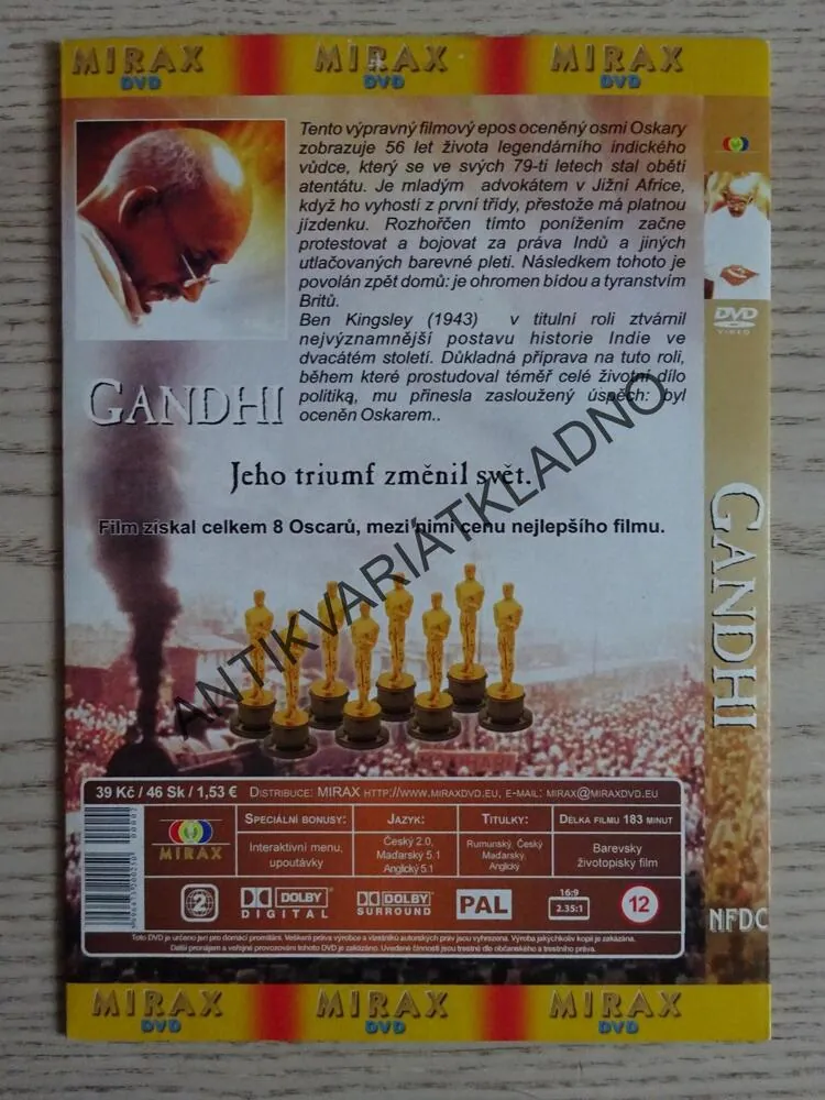 GANDHI, DVD FILM