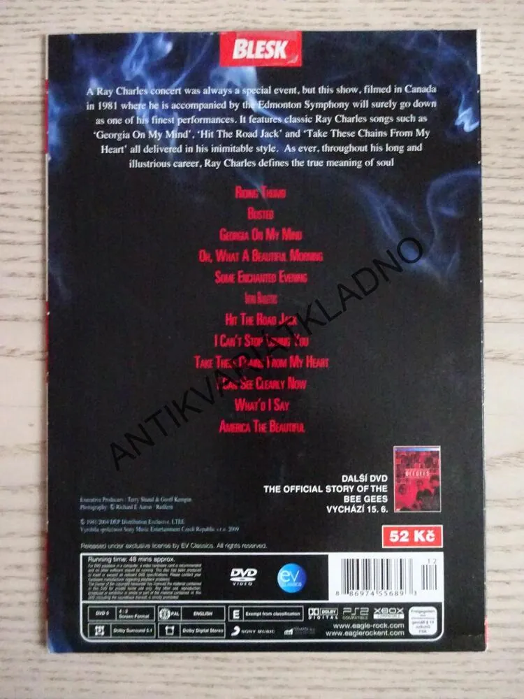 RAY CHARLES LIVE, DVD HUDBA