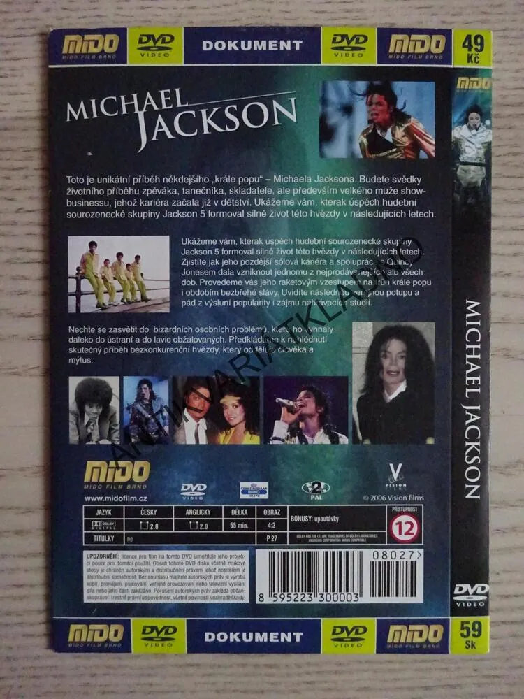 MICHAEL JACKSON, UNIKÁTNÍ DOKUMENT, DVD HUDBA