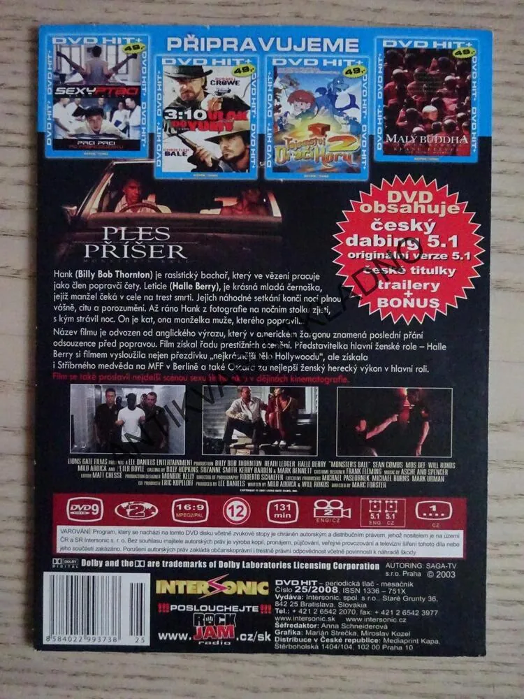PLES PŘÍŠER, HALLE BERRY, HEATH LEDGER, DVD FILM