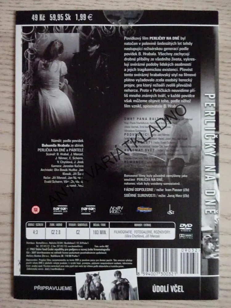 PERLIČKY NA DNĚ, DVD FILM ČR
