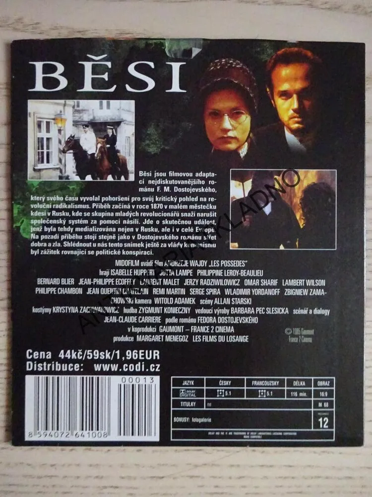 BĚSI, DVD FILM