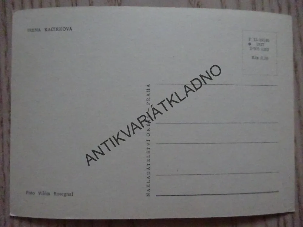 KAČÍRKOVÁ IRENA