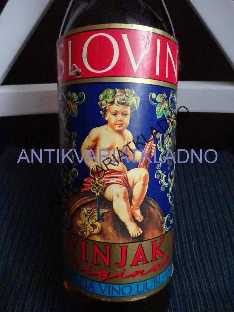 SLOVIN VINJAK ORIGINAL, SLOVENIJA VINO LJUBLANA, CCA 60-70 LÉTA