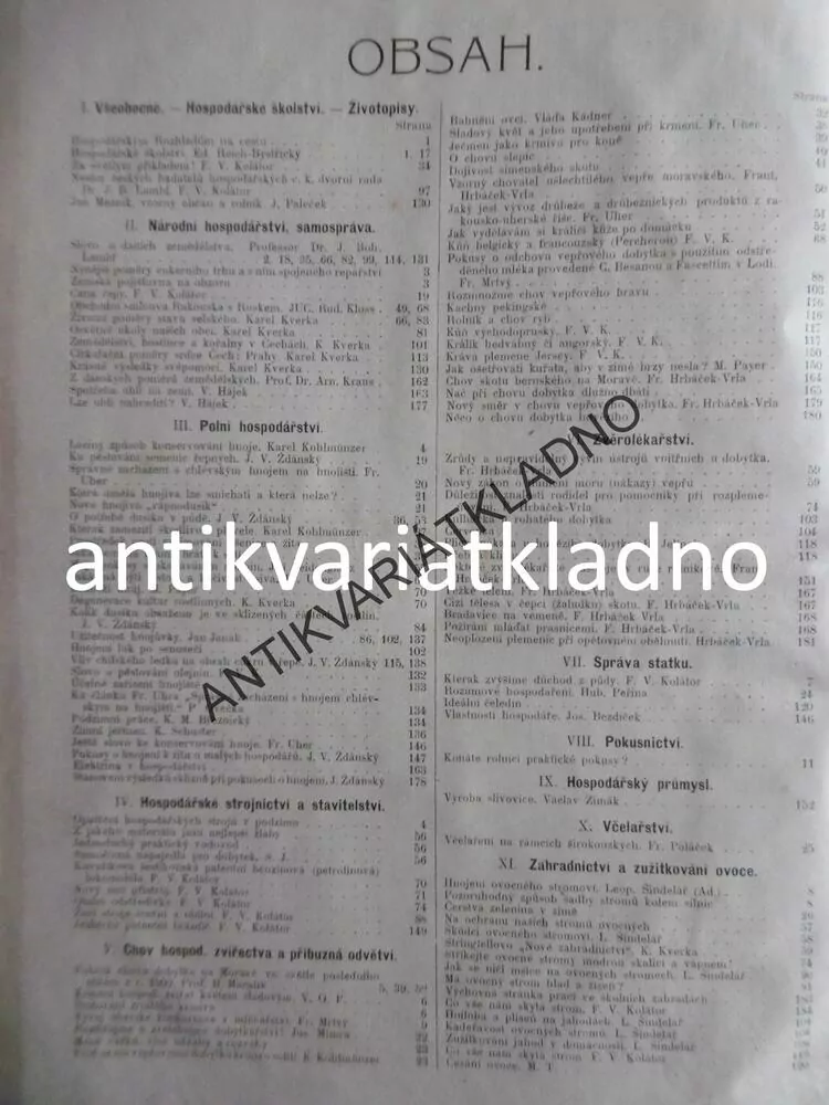 HOSPODÁŘSKÉ ROZHLEDY, ROČ.5, 1906, CHOVATELSTVÍ