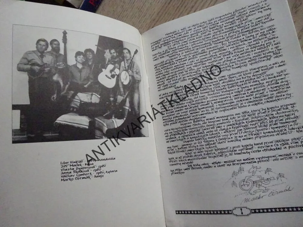 PABĚRKY MARKO ČERMÁKA, ZPĚVNÍK, NOTY, TEXTY