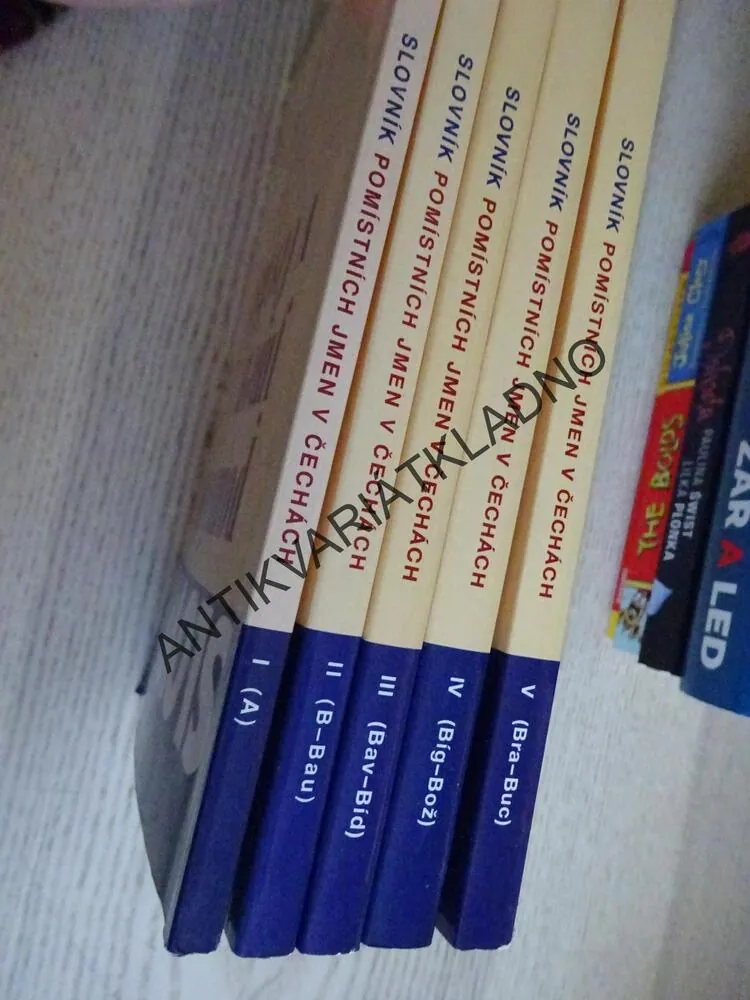 SLOVNÍK POMÍSTNÍCH JMEN V ČECHÁCH 1-5, **an