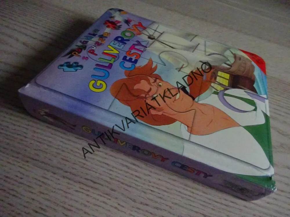 GULLIVEROVY CESTY, POHÁDKA S PUZZLE, 5X PUZZLE, **an