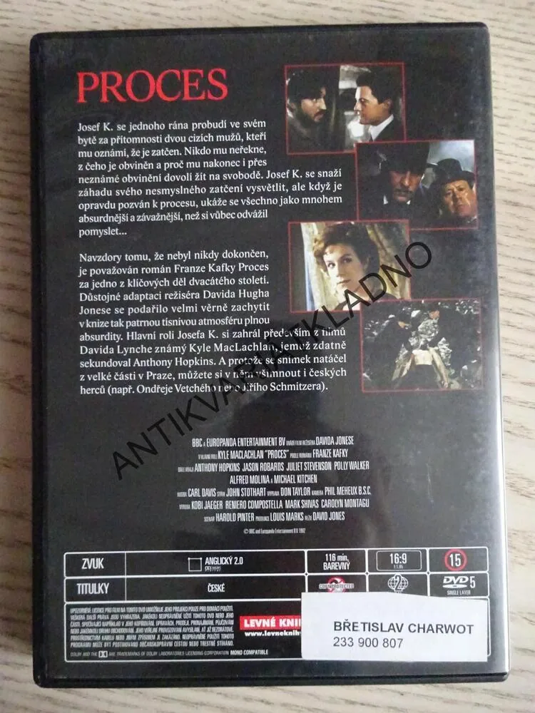 PROCES, DVD FILM