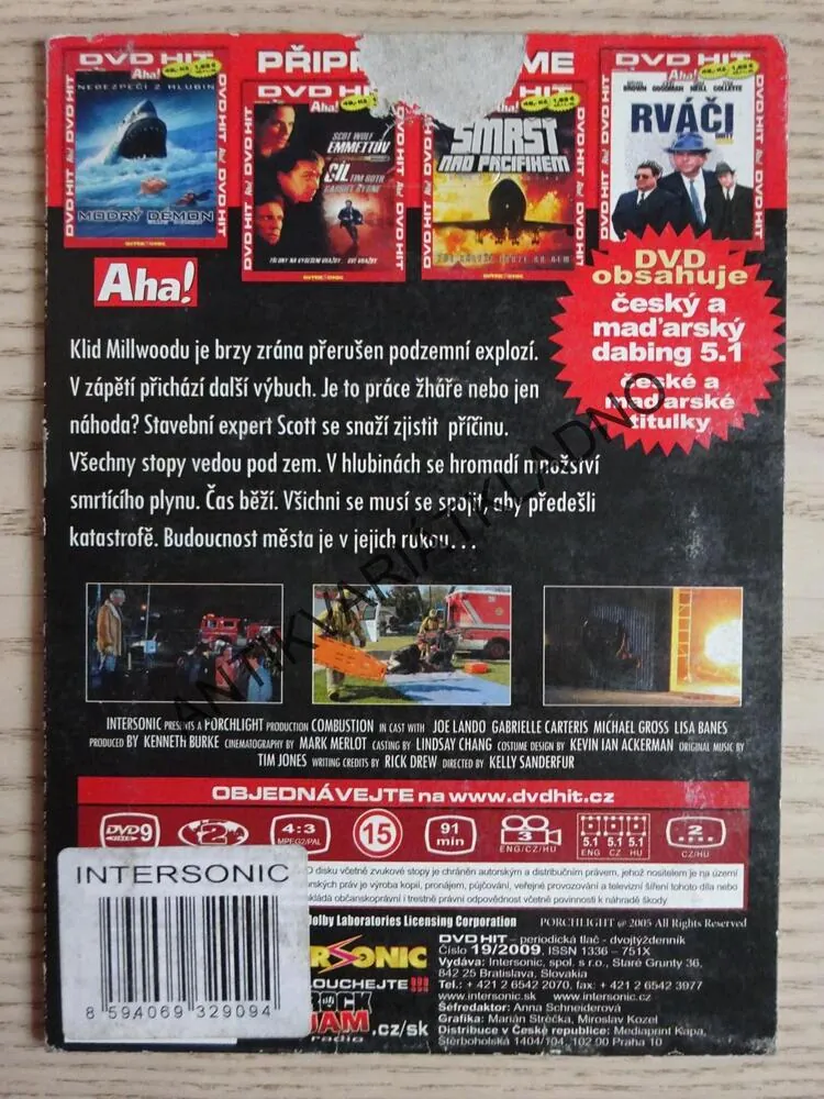 PANIKA, DVD FILM