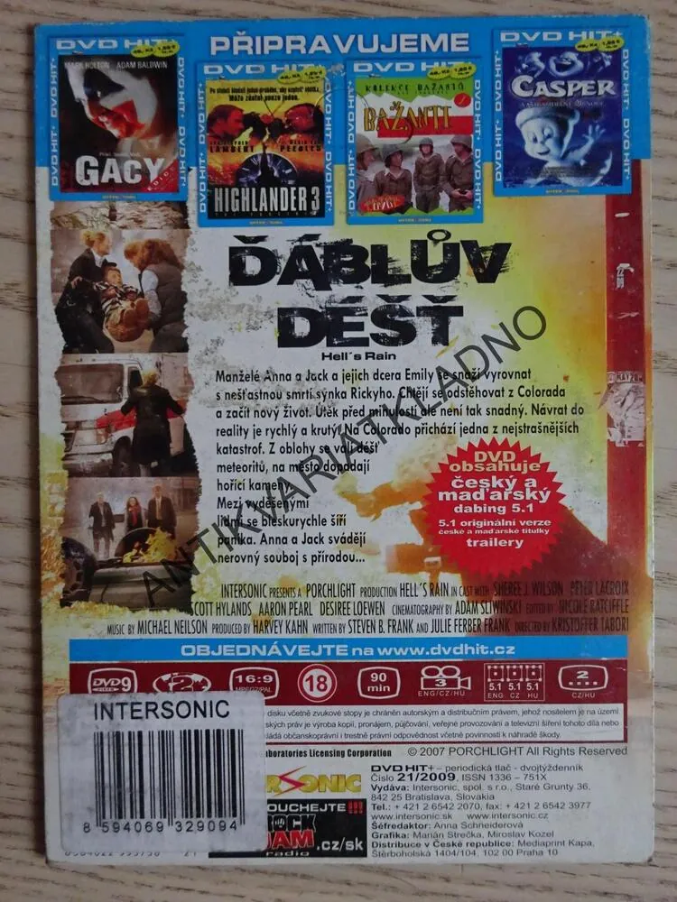 ĎÁBLŮV DÉŠŤ, DVD FILM