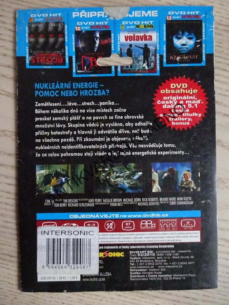 ZEMĚ OHROŽENÍ, DVD FILM