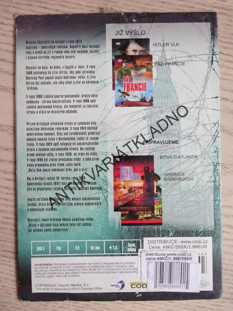 BITVA O BRITÁNII, DVD FILM