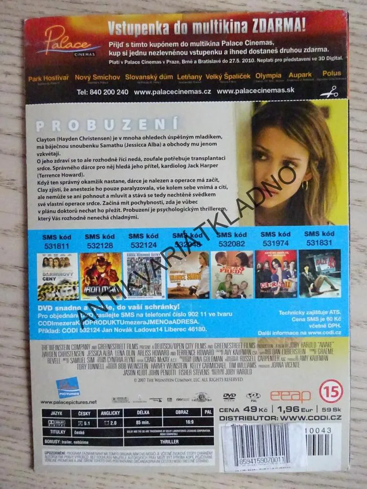 PROBUZENÍ, DVD FILM