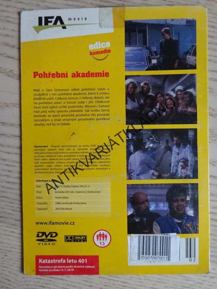 POHŘEBNÍ AKADEMIE, DVD FILM