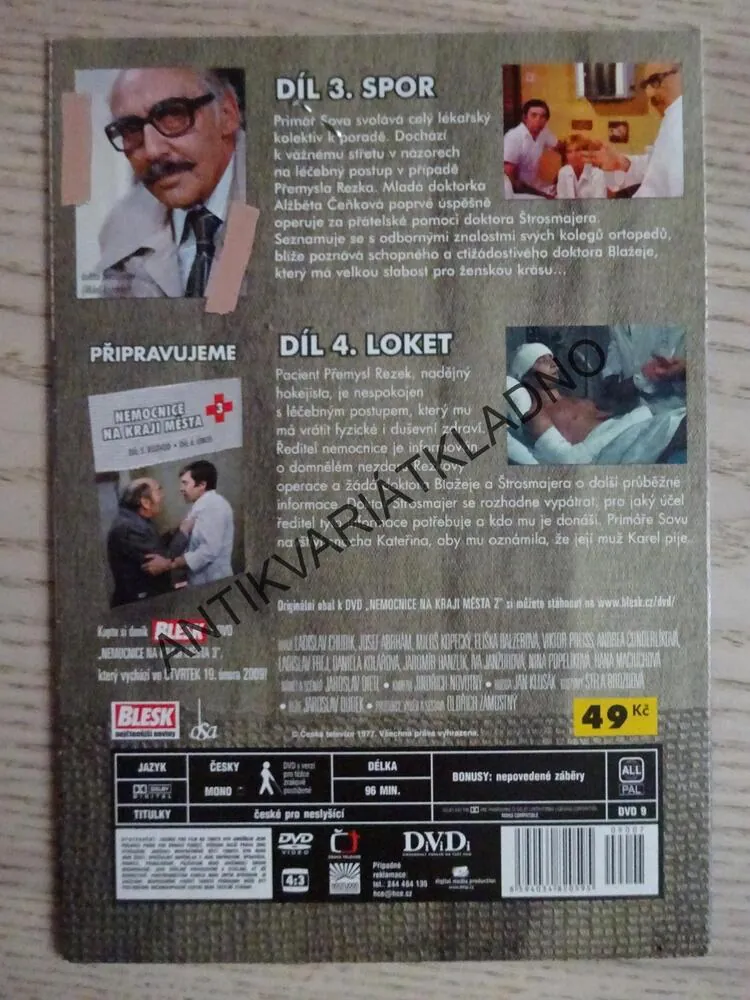 NEMOCNICE NA KRAJI MĚSTA, 2, DVD FILM