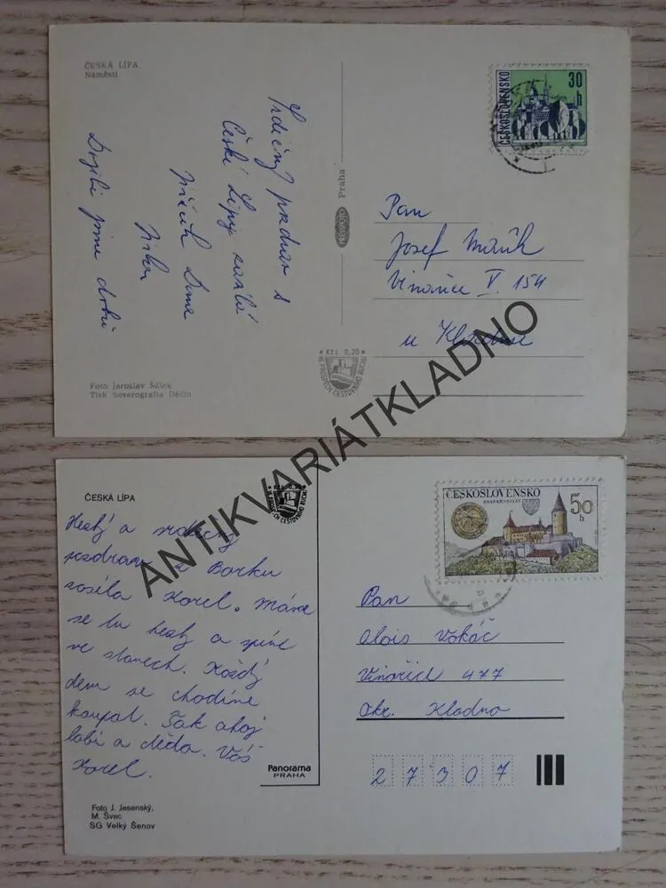 ČESKÁ LÍPA, 2 KUSY