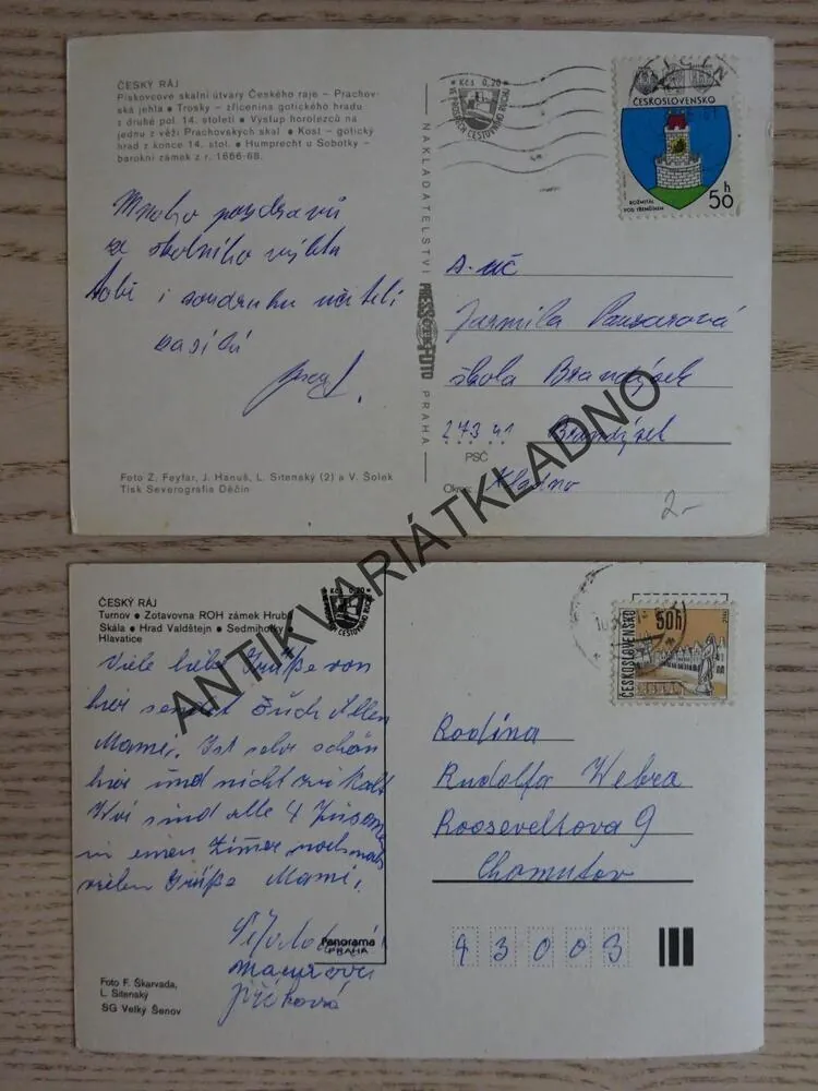 ČESKÝ RÁJ, 2 KUSY