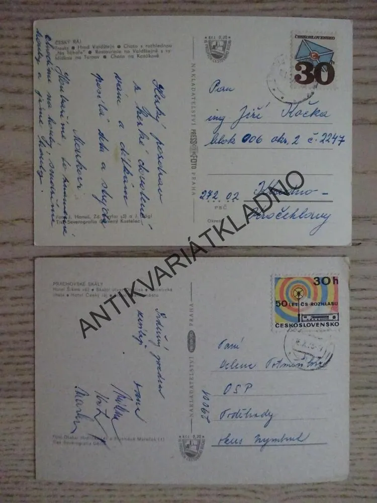 ČESKÝ RÁJ, PRACHOVSKÉ SKÁLY, 2 KUSY