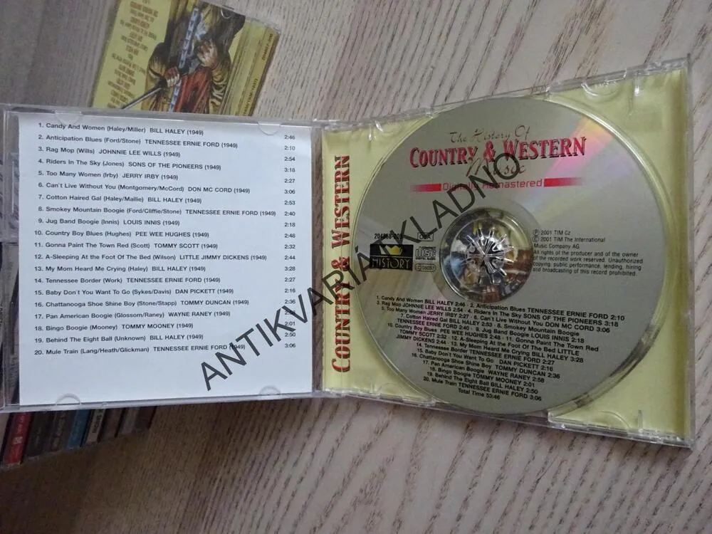 THE HISTORY OF COUNTRY AND WESTERN MUSIC, 16., CD HUDBA