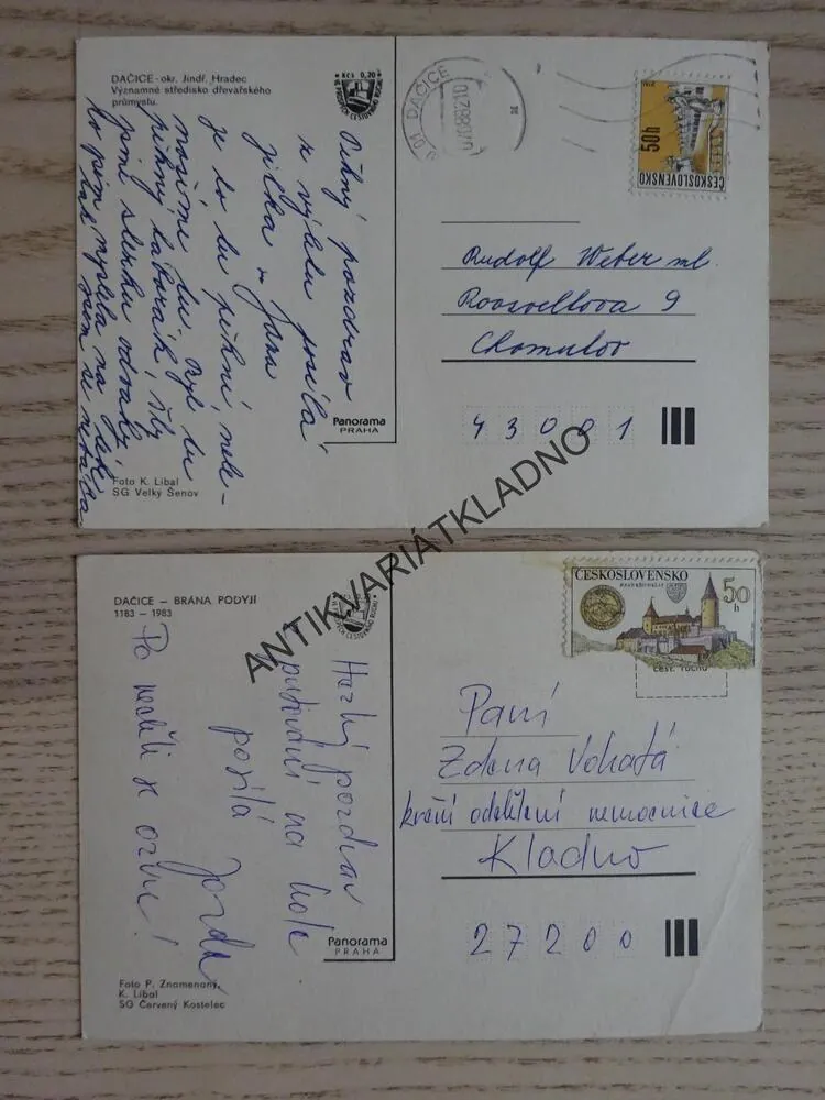 DAČICE, OKRES JINDŘICHŮV HRADEC, 2 KUSY