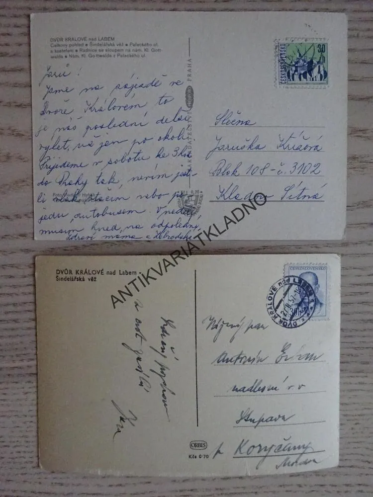 DVŮR KRÁLOVÉ NAD LABEM, ŠINDELÁŘSKÁ VĚŽ, OKRES TRUTNOV, 2 KUSY