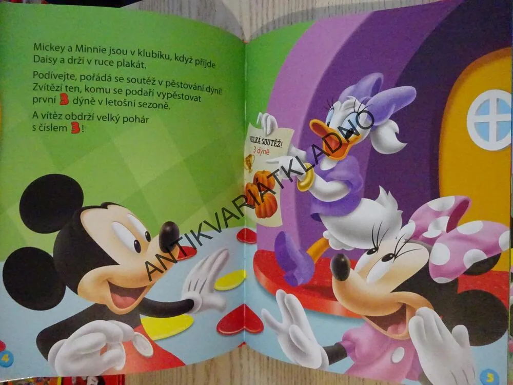MICKEYHO KLUBÍK 17, TŘI!, MICKEY MOUSE,  WALT DISNEY, **an