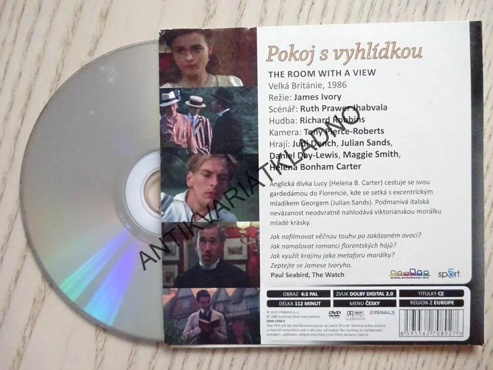 POKOJ S VYHLÍDKOU, DVD FILM