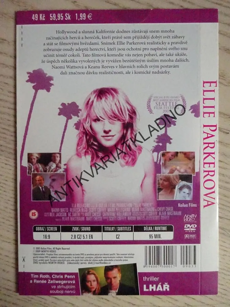 ELLIE PARKEROVÁ, DVD FILM