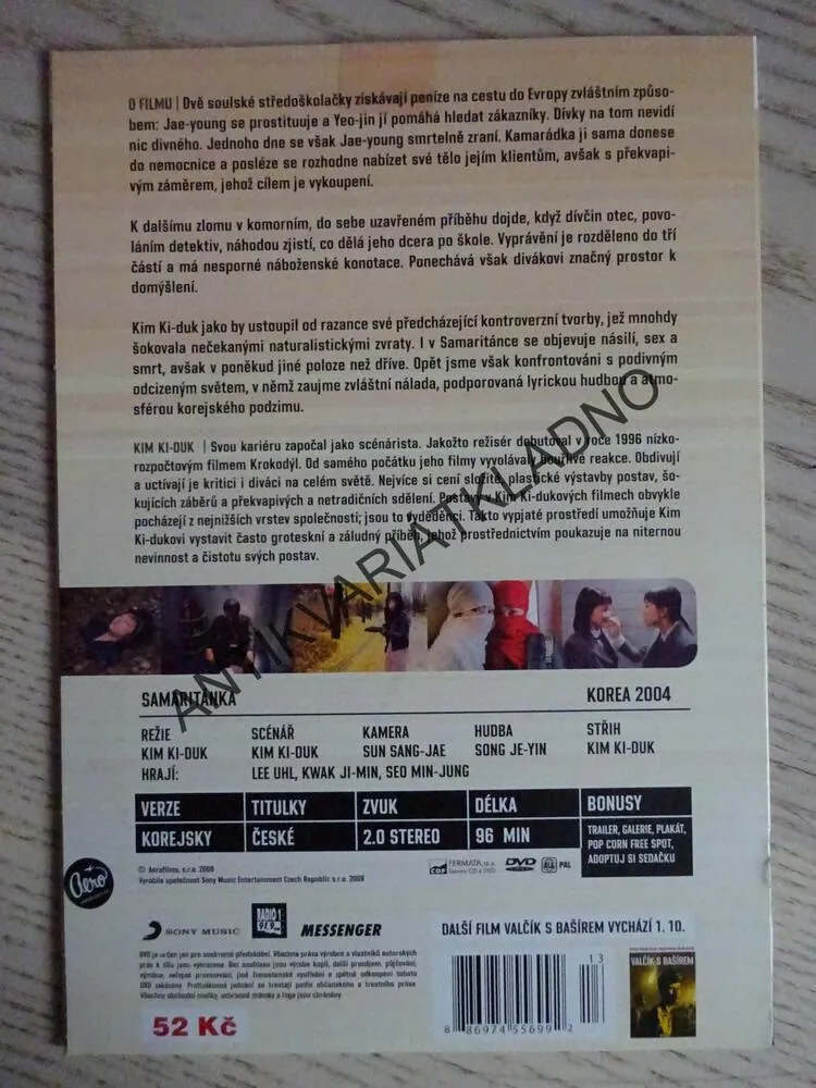 SAMARITÁNKA, DVD FILM