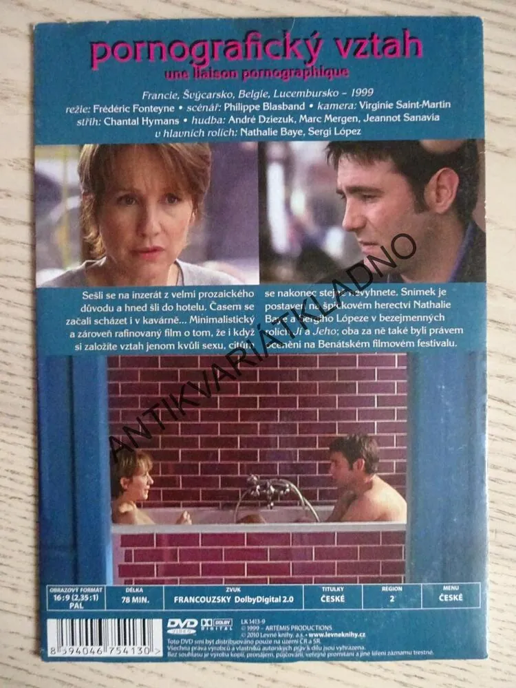 PORNOGRAFICKÝ VZTAH, DVD FILM