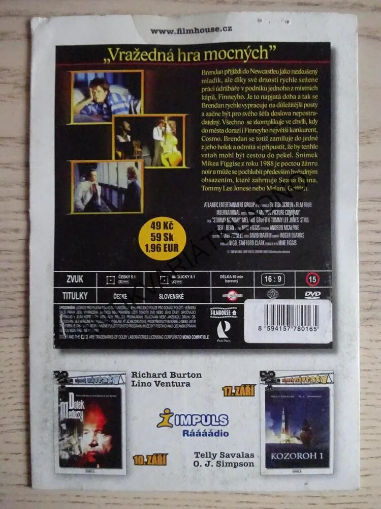 BOUŘLIVÉ PONDĚLÍ, DVD FILM