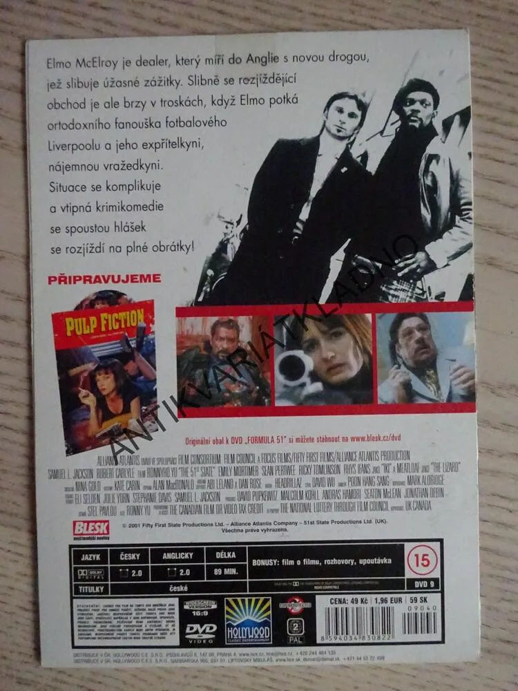 FORMULA 51, DVD FILM